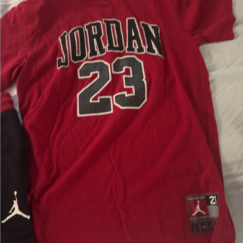 Jordan Red and Black outfit